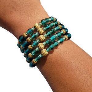 Vintage beaded bracelet cuff style